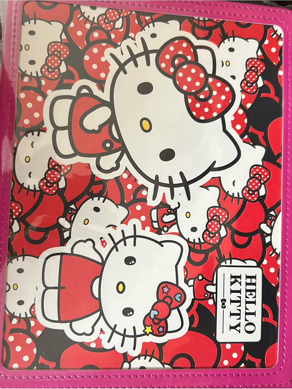 4-$50 Hello Kitty Red and Pink Character Binder notebooks